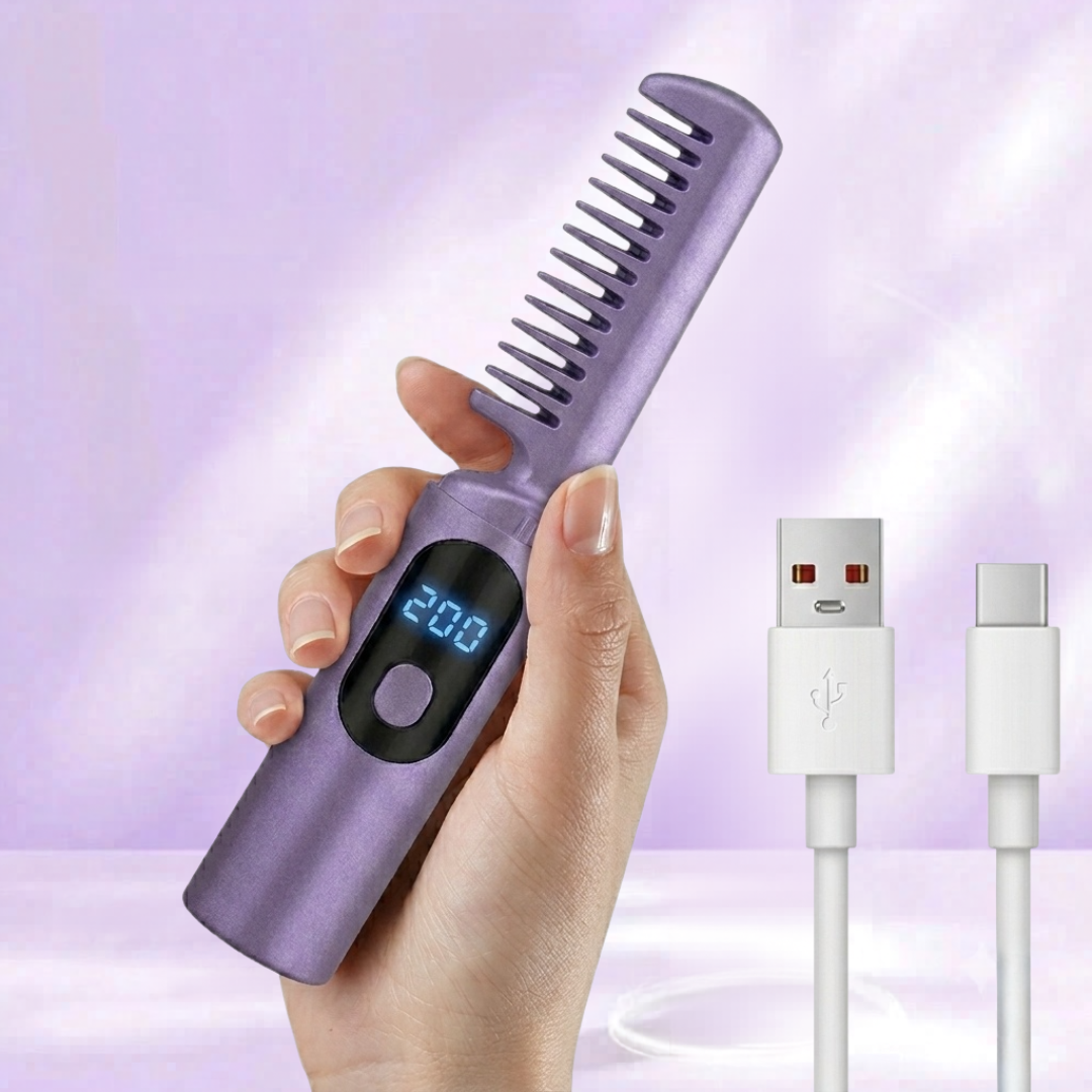 FrizzyFix™ Peine Alisador AntiFrizz Portátil
